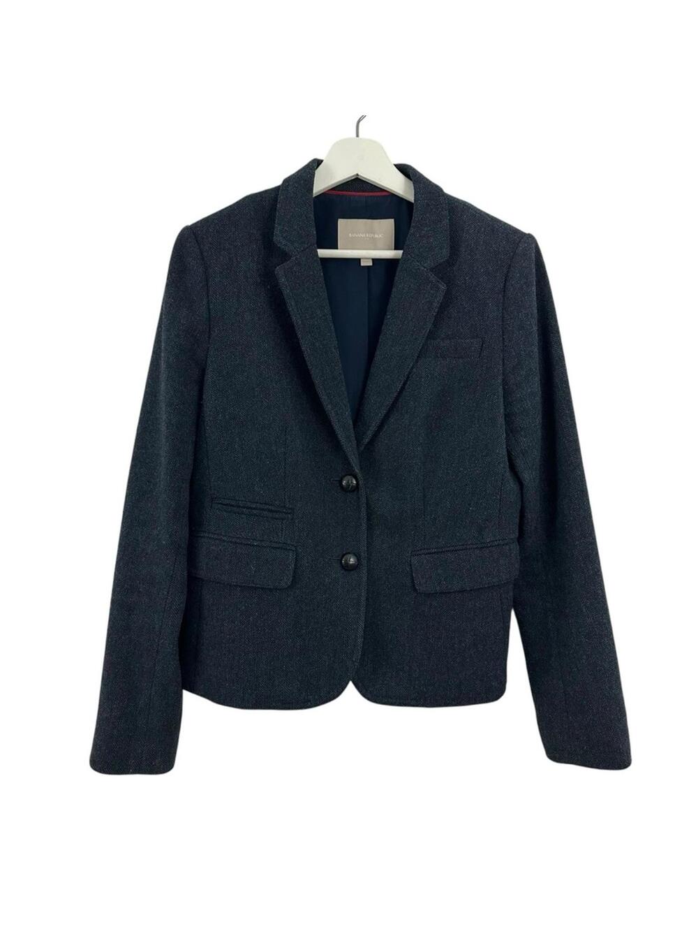 Banana Republic Women’s Wool Blend Button Down Blazer Size 8